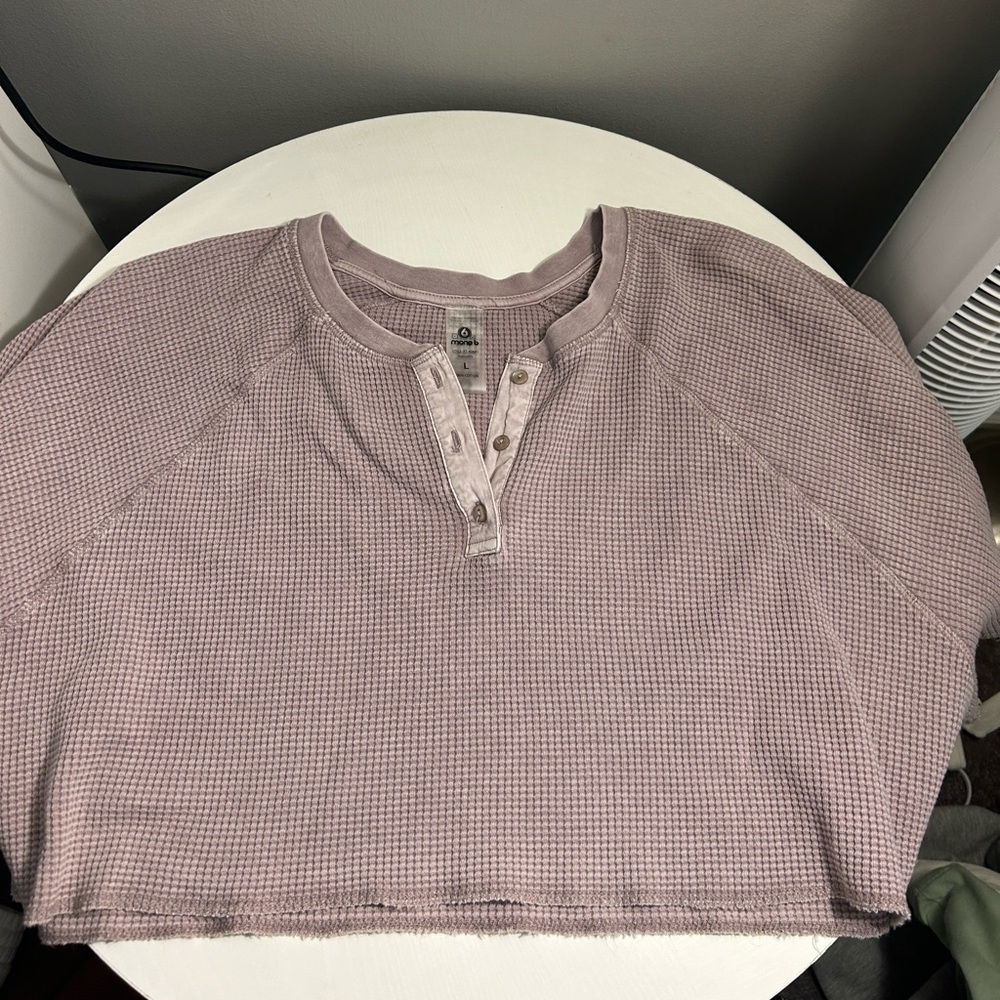 waffle knit crop top